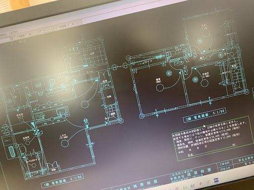 9/28 初の電気図面作成💡